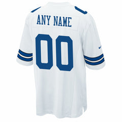 NFL Dallas Cowboys Custom Game Jersey - White
