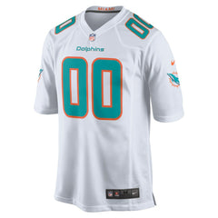 Miami Dolphins Custom Game Jersey White