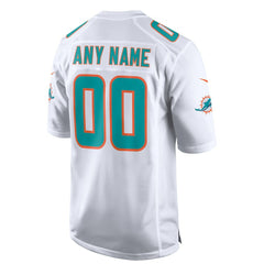 NFL Miami Dolphins Custom Game Jersey - White