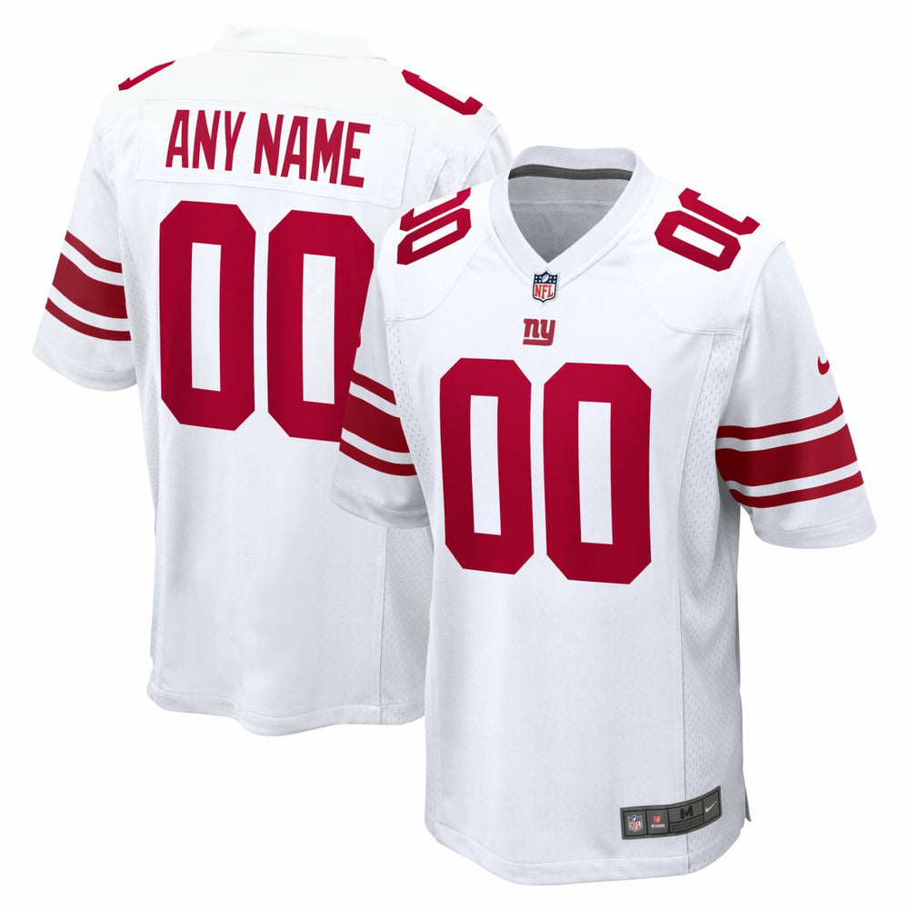 NFL New York Giants Custom Game Jersey - White