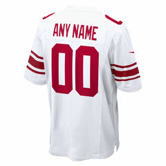 NFL New York Giants Custom Game Jersey - White