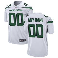 NFL New York Jets Custom Game Jersey - White