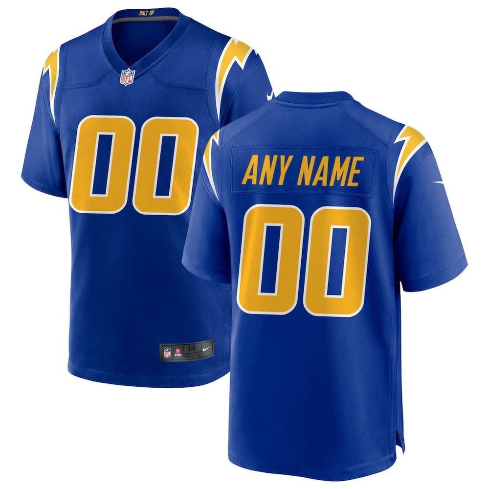NFL Los Angeles Chargers Alternate Custom Game Jersey - Royal