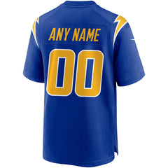 NFL Los Angeles Chargers Alternate Custom Game Jersey - Royal