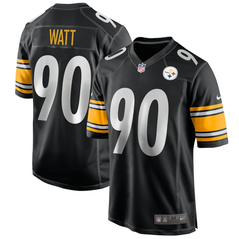 NFL T.J. Watt Pittsburgh Steelers Game Jersey - Black