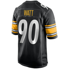 NFL T.J. Watt Pittsburgh Steelers Game Jersey - Black
