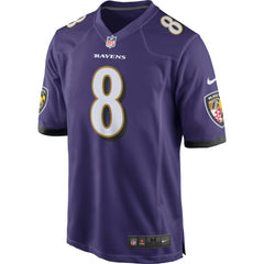 NFL Lamar Jackson Baltimore Ravens Game Jersey - Purple