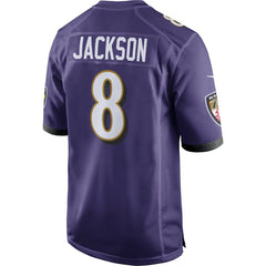 NFL Lamar Jackson Baltimore Ravens Game Jersey - Purple