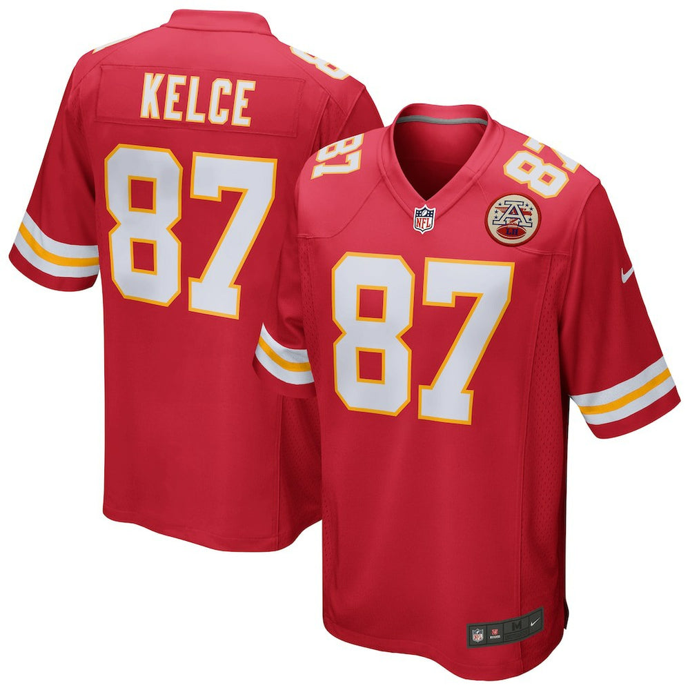 NFL Travis Kelce Kansas City Chiefs Game Jersey - Red