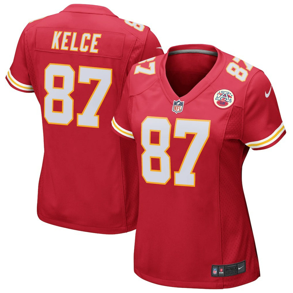 NFL Travis Kelce Kansas City Chiefs Women's Game Jersey - Red