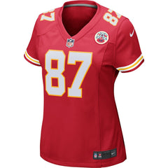 NFL Travis Kelce Kansas City Chiefs Women's Game Jersey - Red