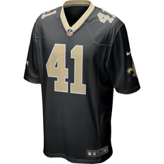 NFL Alvin Kamara New Orleans Saints Game Jersey - Black