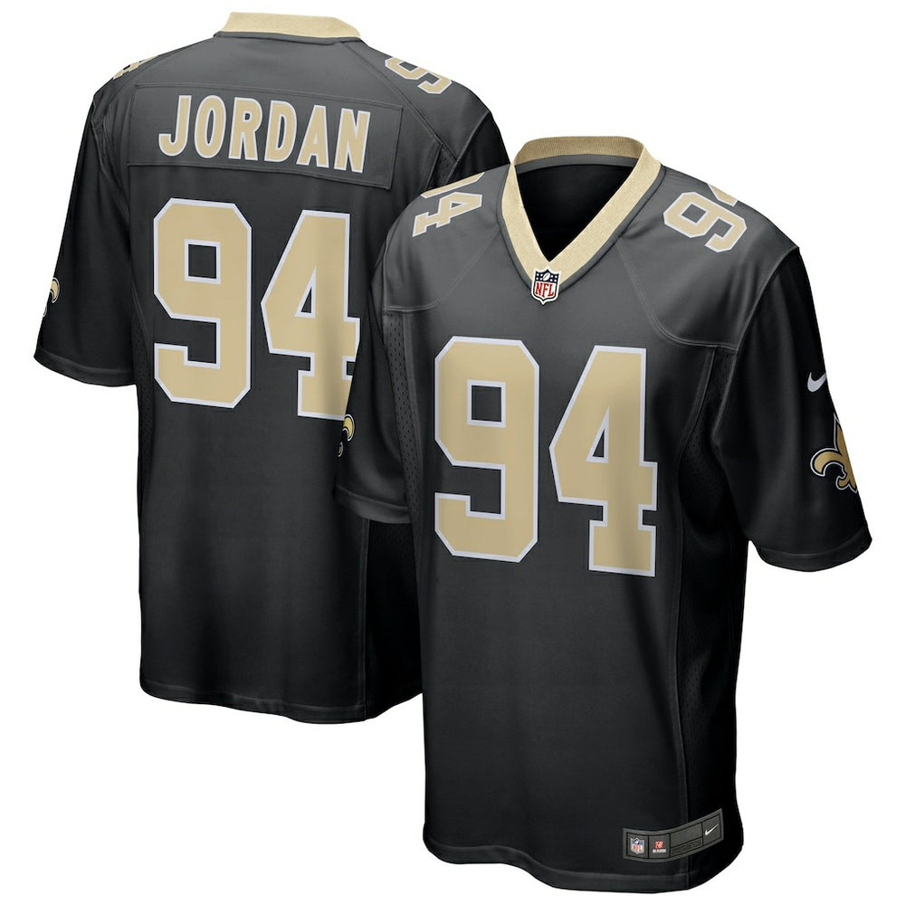 NFL Cameron Jordan New Orleans Saints Game Jersey - Black
