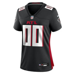 NFL Atlanta Falcons Women's Custom Game Jersey - Black