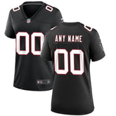 Atlanta Falcons Women's Throwback Custom Game Jersey Black