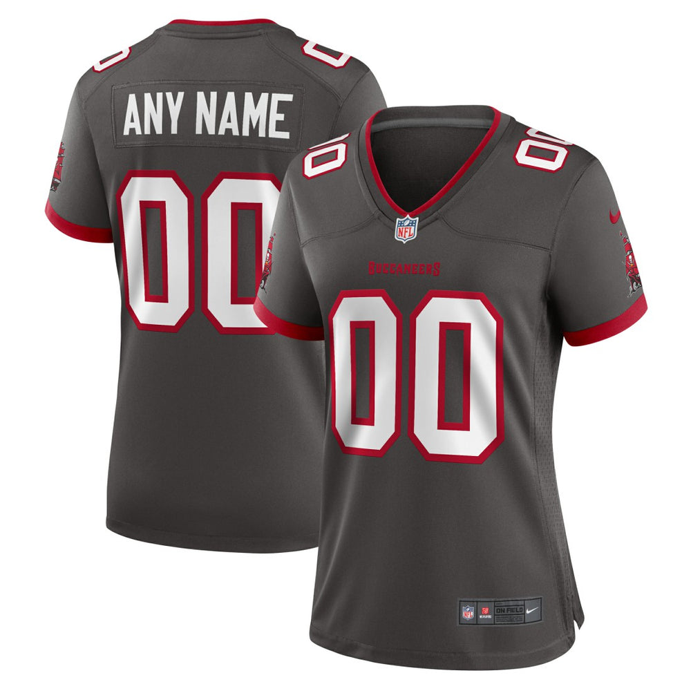 NFL Tampa Bay Buccaneers Women's Alternate Custom Game Jersey - Pewter