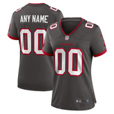 NFL Tampa Bay Buccaneers Women's Alternate Custom Game Jersey - Pewter