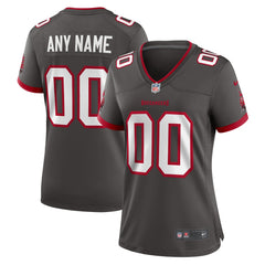 NFL Tampa Bay Buccaneers Women's Alternate Custom Game Jersey - Pewter