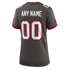 NFL Tampa Bay Buccaneers Women's Alternate Custom Game Jersey - Pewter