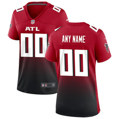 NFL Atlanta Falcons Women's Alternate Custom Game Jersey - Red