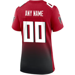 NFL Atlanta Falcons Women's Alternate Custom Game Jersey - Red