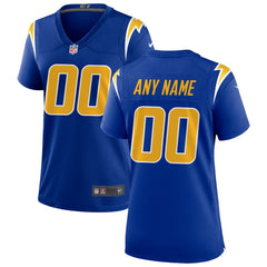 NFL Los Angeles Chargers Women's Alternate Custom Game Jersey - Royal