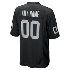 NFL Las Vegas Raiders Youth Custom Game Jersey - Black