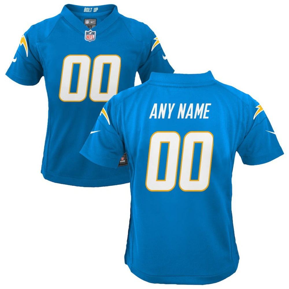 NFL Los Angeles Chargers Youth Custom Game Jersey - Powder Blue