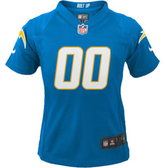 NFL Los Angeles Chargers Youth Custom Game Jersey - Powder Blue