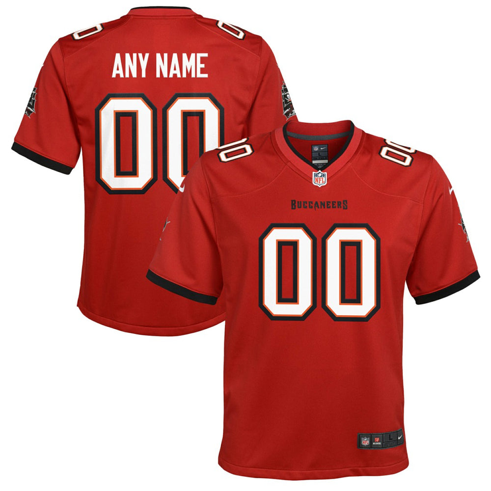 NFL Tampa Bay Buccaneers Youth Custom Game Jersey - Red