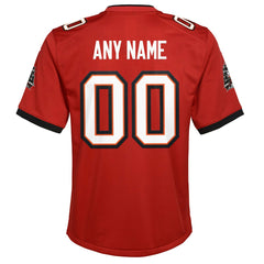 NFL Tampa Bay Buccaneers Youth Custom Game Jersey - Red