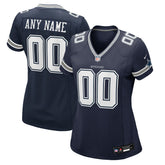 NFL Dallas Cowboys Women's Custom Game Jersey - Navy