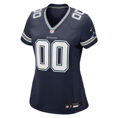 NFL Dallas Cowboys Women's Custom Game Jersey - Navy