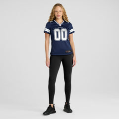 NFL Dallas Cowboys Women's Custom Game Jersey - Navy