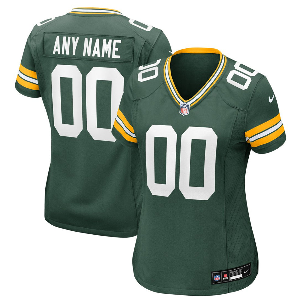 NFL Green Bay Packers Women's Custom Game Jersey - Green