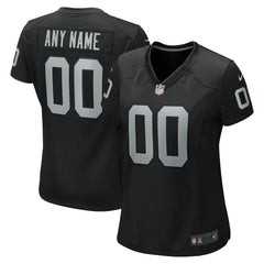 NFL Las Vegas Raiders Women's Custom Game Jersey - Black