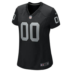 NFL Las Vegas Raiders Women's Custom Game Jersey - Black