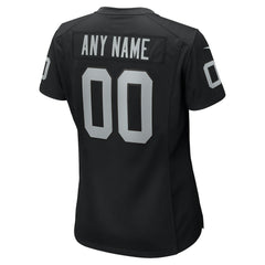 NFL Las Vegas Raiders Women's Custom Game Jersey - Black