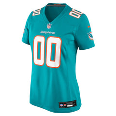 NFL Miami Dolphins Women's Custom Game Jersey - Aqua