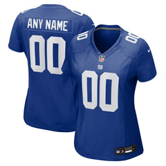 NFL New York Giants Women's Custom Jersey - Royal
