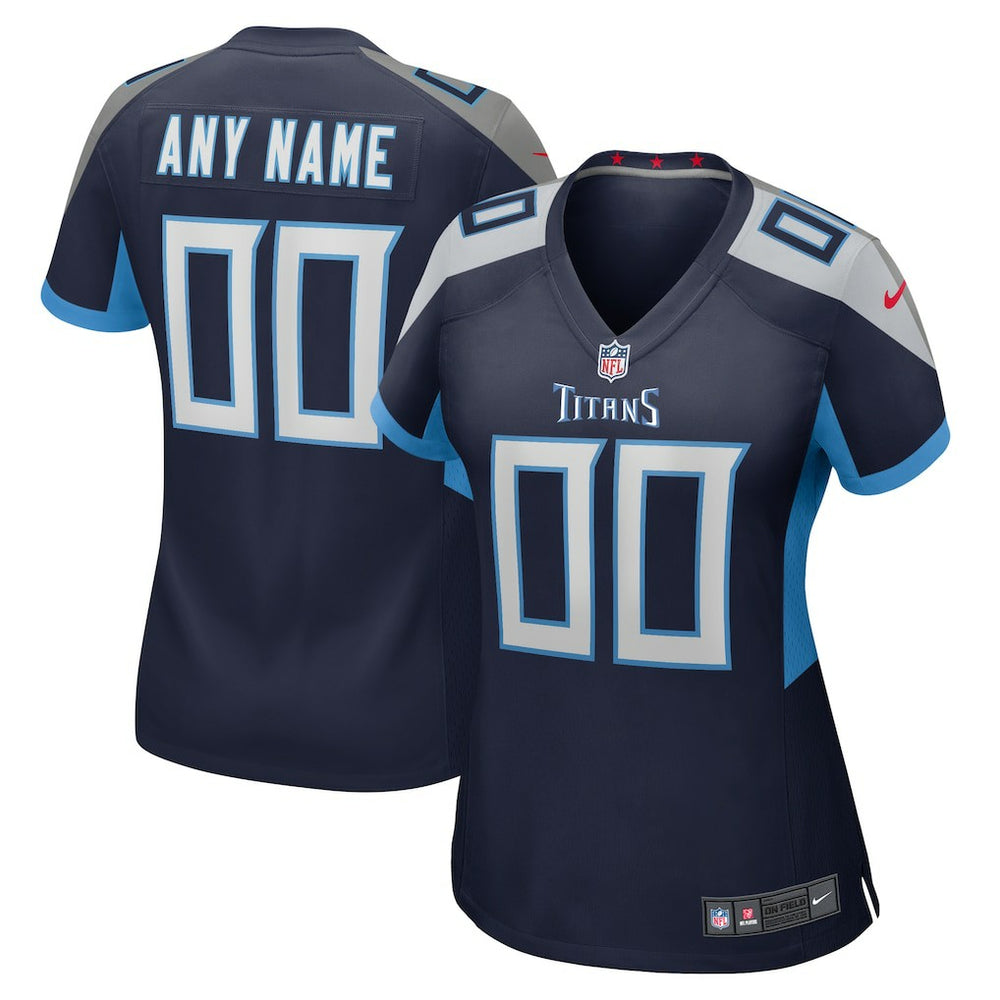 NFL Tennessee Titans Women's Custom Game Jersey - Navy