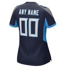 NFL Tennessee Titans Women's Custom Game Jersey - Navy