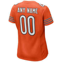NFL Chicago Bears Women's Alternate Custom Game Jersey - Orange
