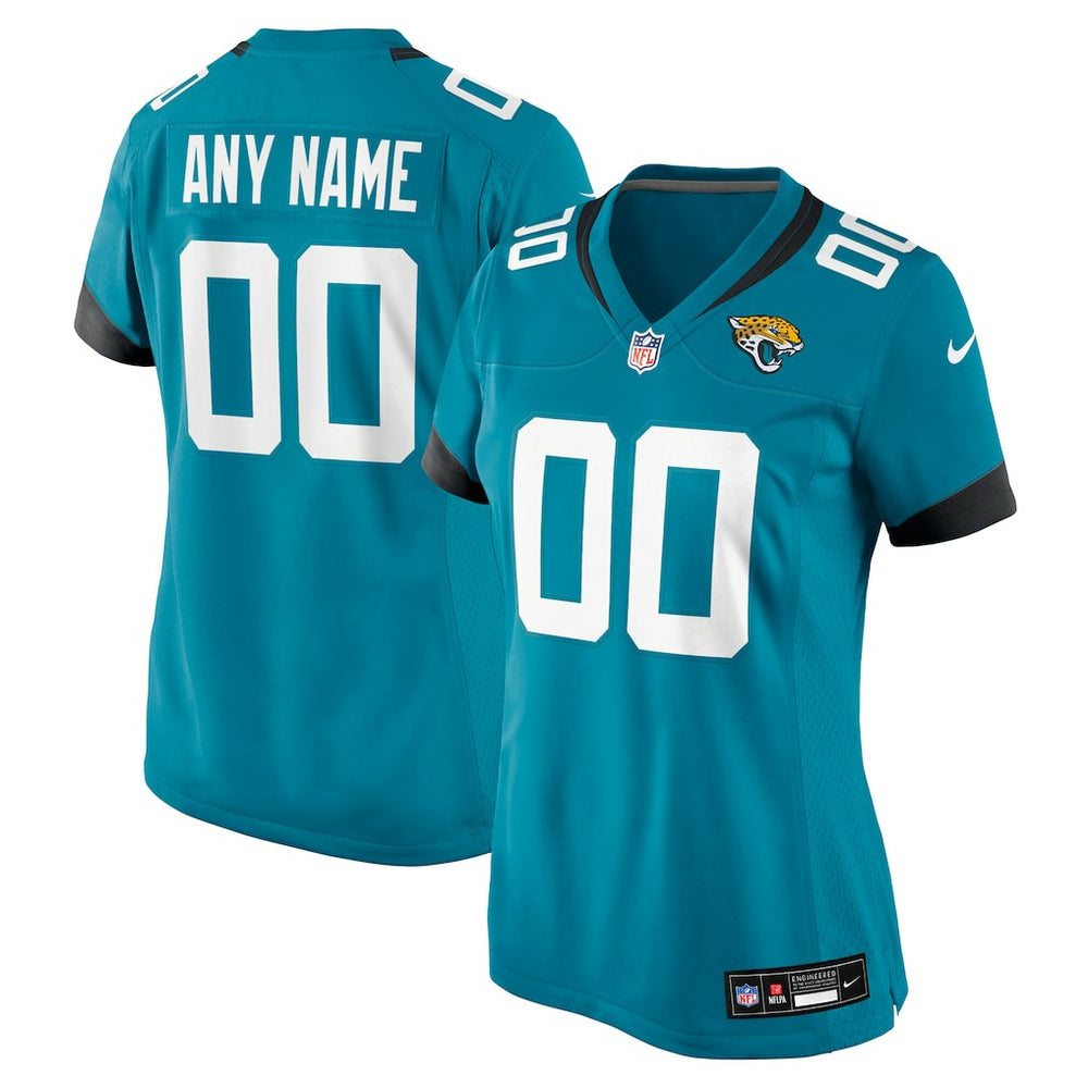 NFL Jacksonville Jaguars Women's Custom Team Jersey - Teal