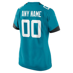 NFL Jacksonville Jaguars Women's Custom Team Jersey - Teal