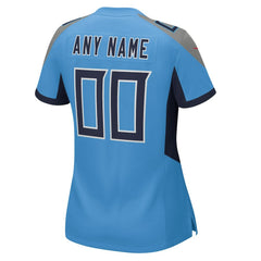 NFL Tennessee Titans Women's Alternate Custom Game Jersey - Light Blue