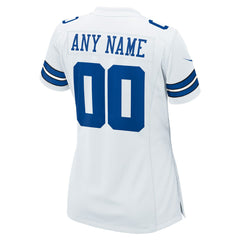 NFL Dallas Cowboys Women's Custom Game Jersey - White