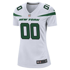 NFL New York Jets Women's Custom Game Jersey - White