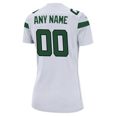 NFL New York Jets Women's Custom Game Jersey - White