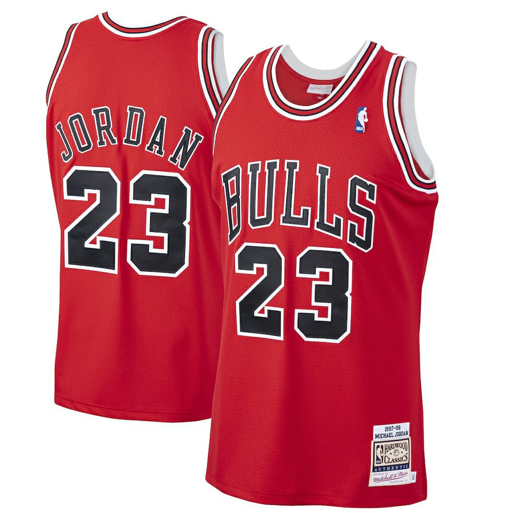 NBA Michael Jordan Chicago Bulls 1997/98 Hardwood Classics Authentic Jersey sale - Scarlet